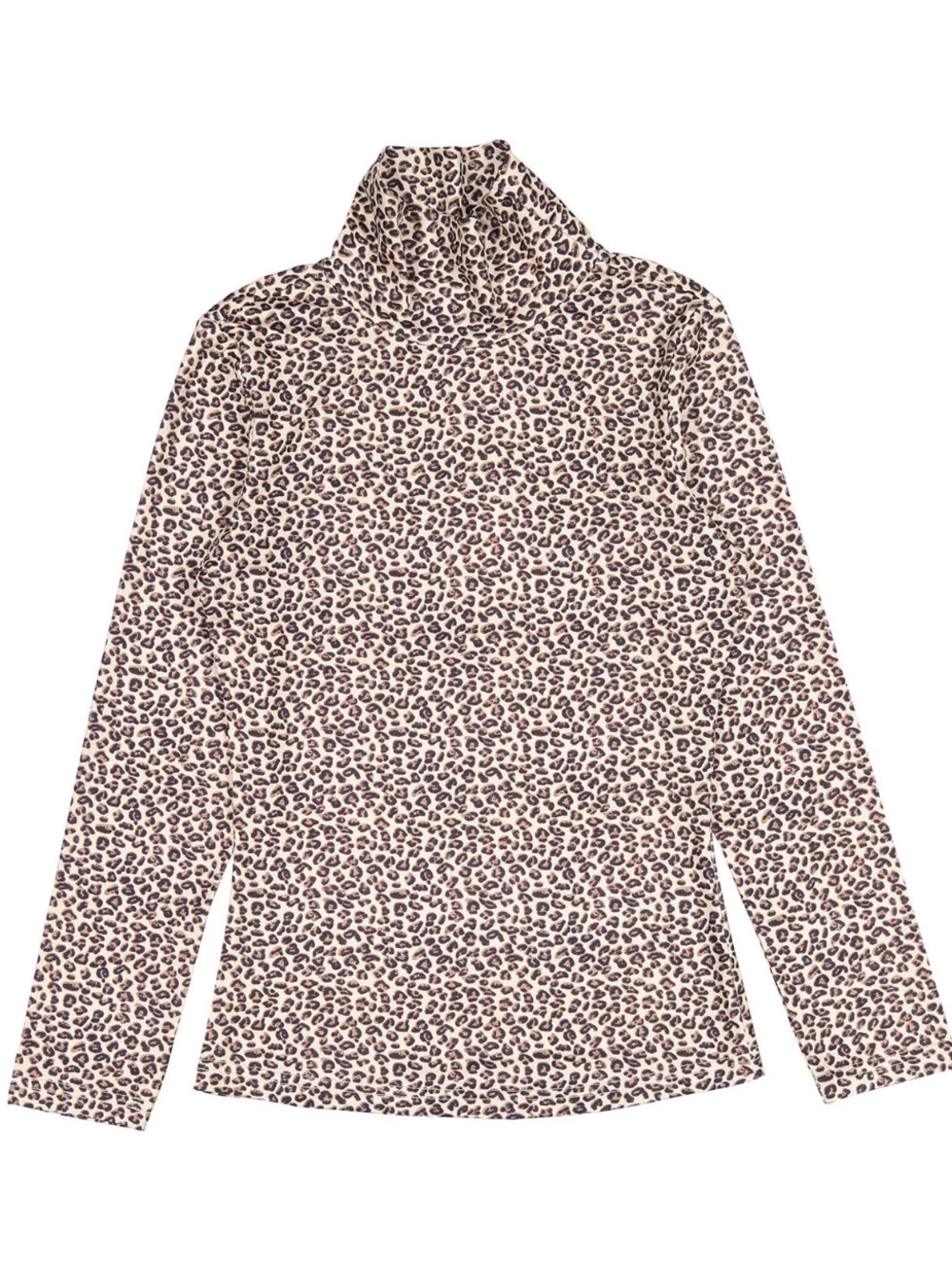Ava & Lu Animal Print Turtleneck Top Girls Size 12 Long Sleeves Leopard Cheetah